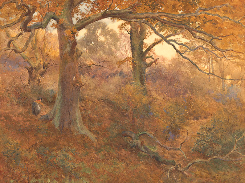 Painting the Quantocks John William North Forest Landscape