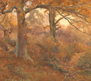 Painting the Quantocks John William North Forest Landscape
